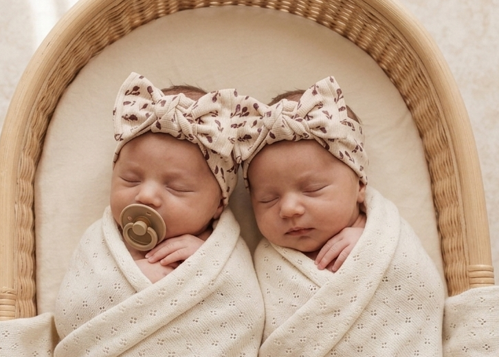 Baby Girl Headwrap Bow Bundle • Lilou • Handmade Hair Accessory