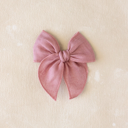Mini Fleur Bow Clip // Iris