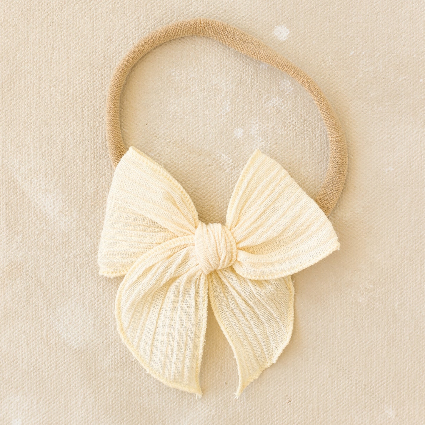 Mini Fleur Bow Headband // Marigold