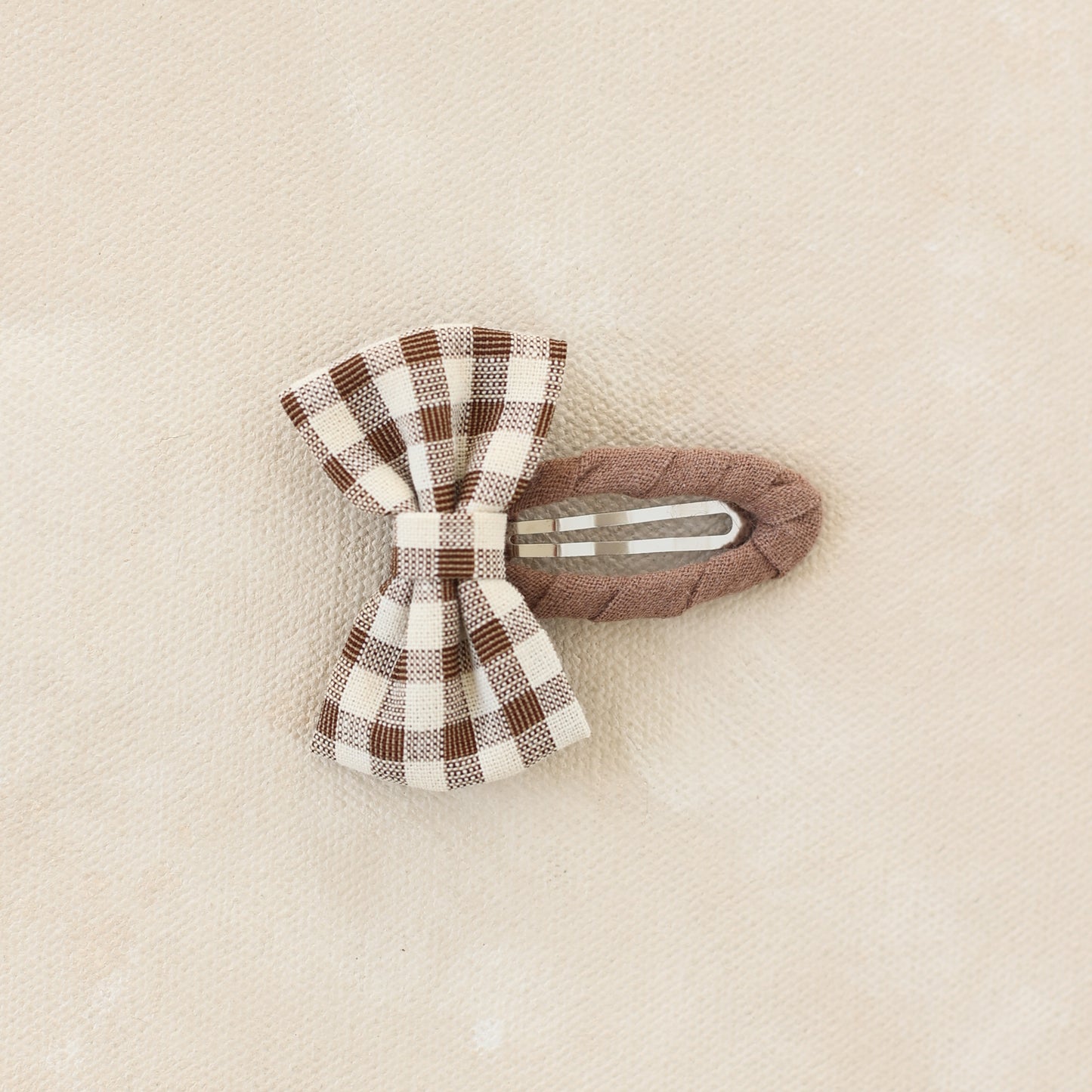 Gingham Bow Snap Clip // Collette