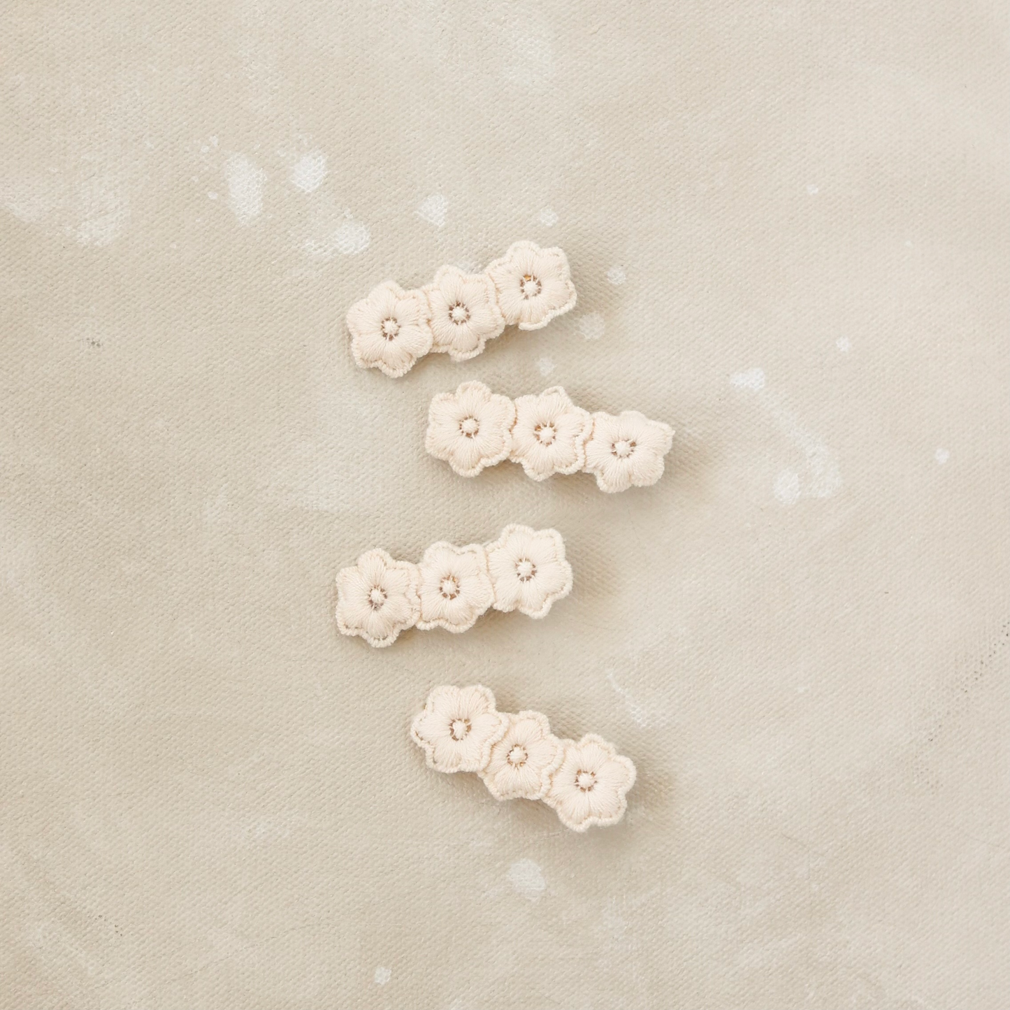Fabric Flower Clips // Elle