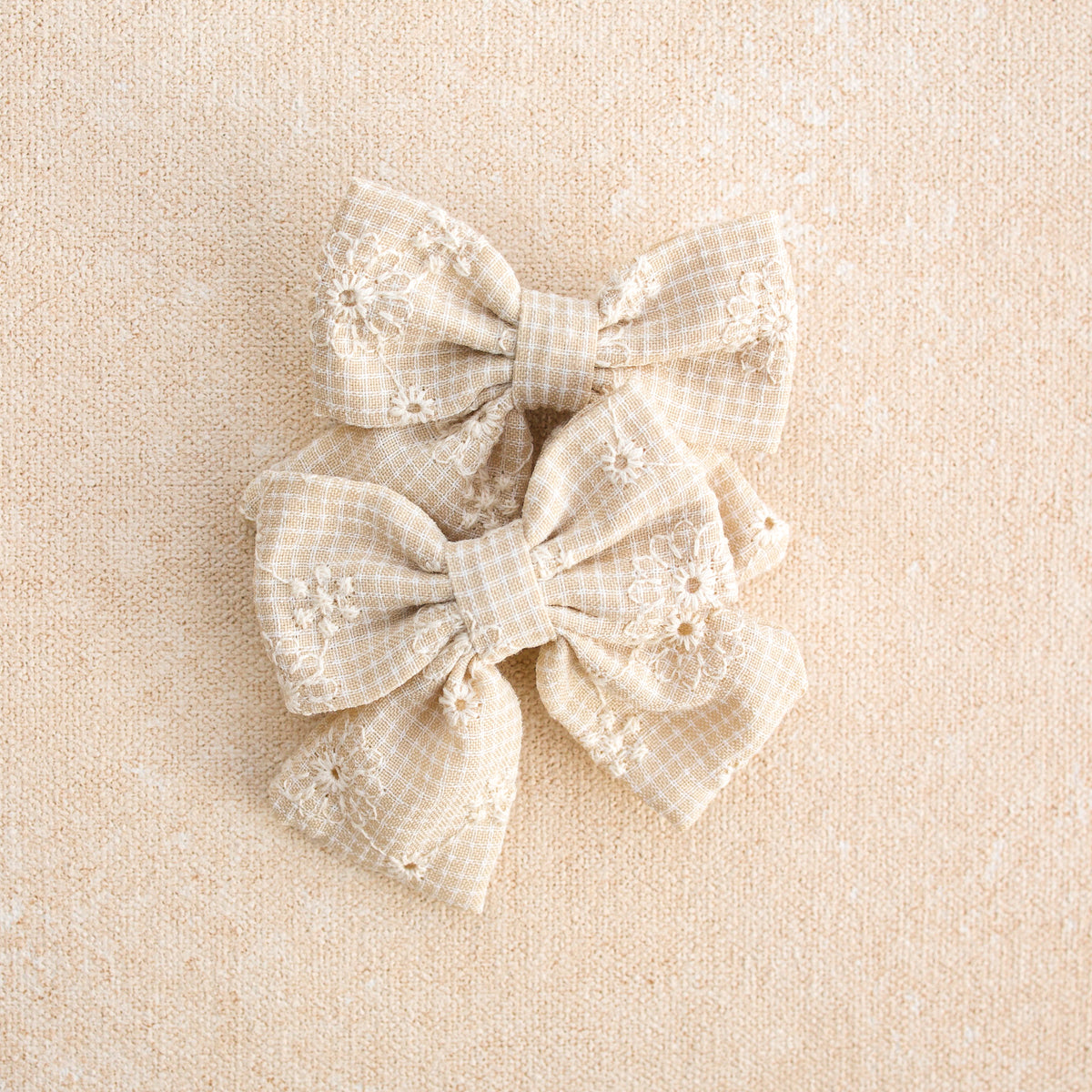 Gingham Bow Clip • Hattie