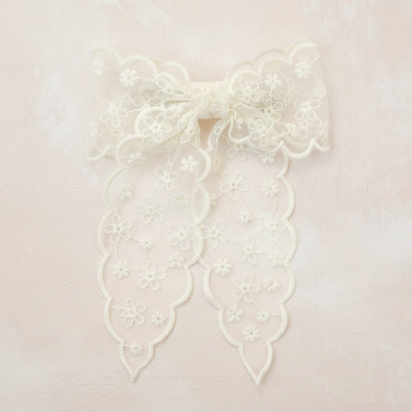 Oversized Bow Barrette // Sweetheart