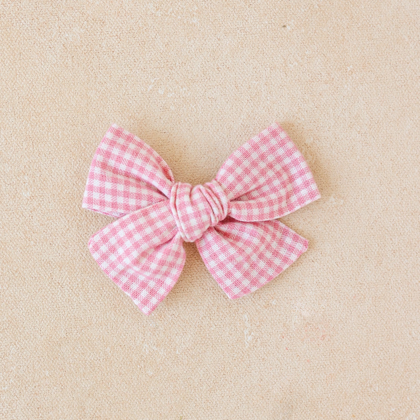 Explorer Bow Clip or Band • Pink Gingham