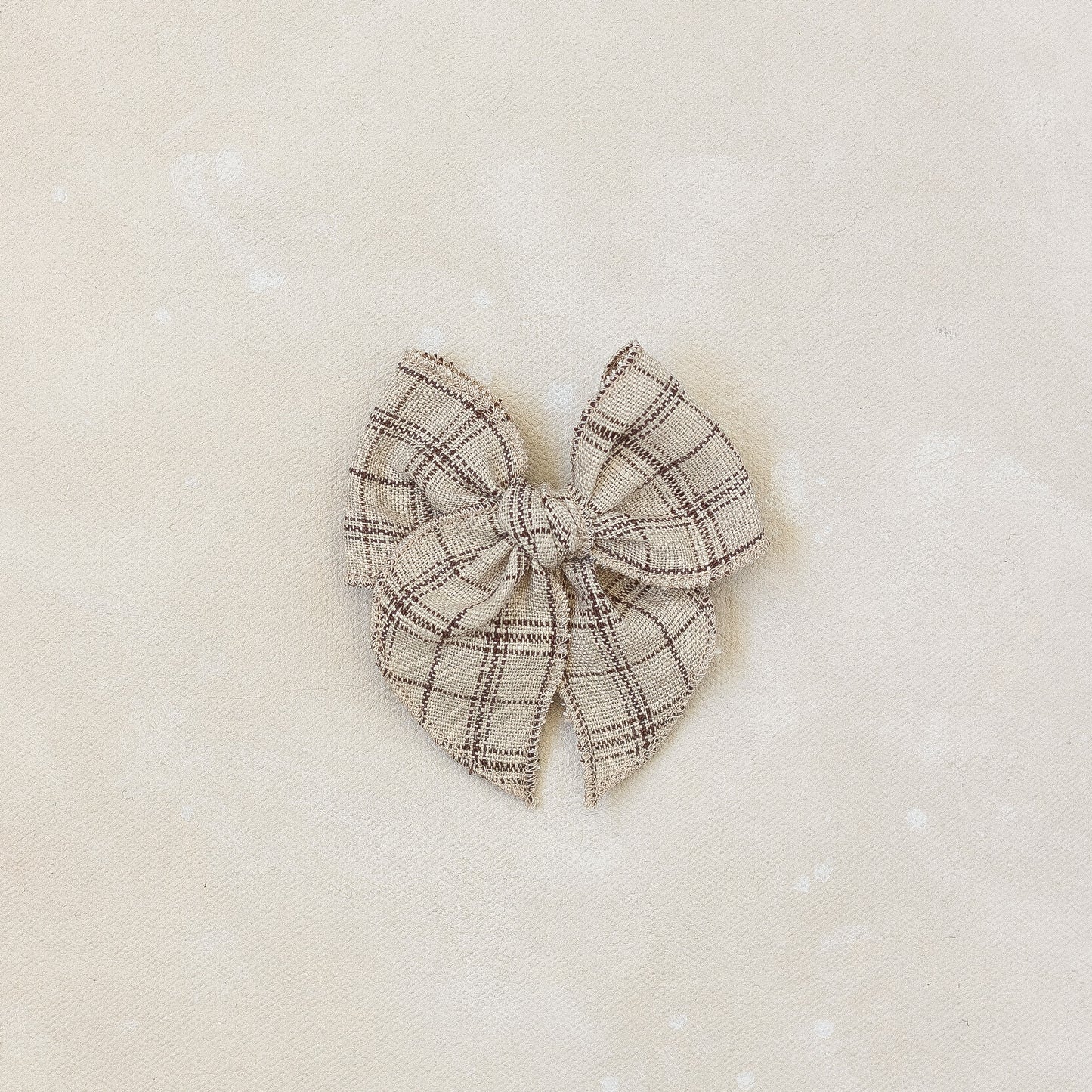 Mini Fleur Bow Clip/ Band // Cinnamon