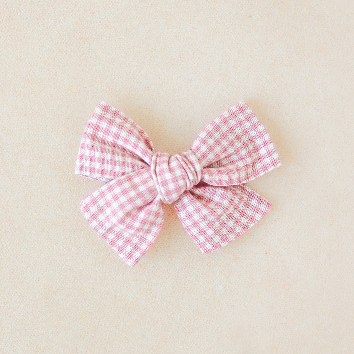Explorer Bow Clip or Band • Pink Gingham