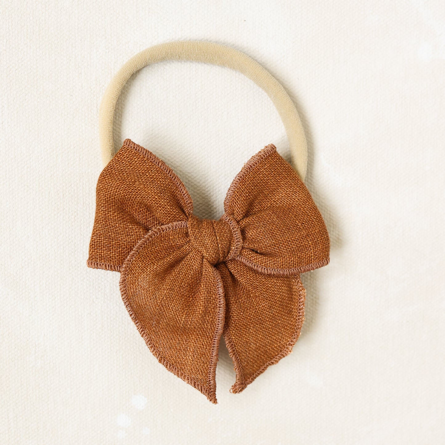 Mini Fleur Bow Headband // Cider