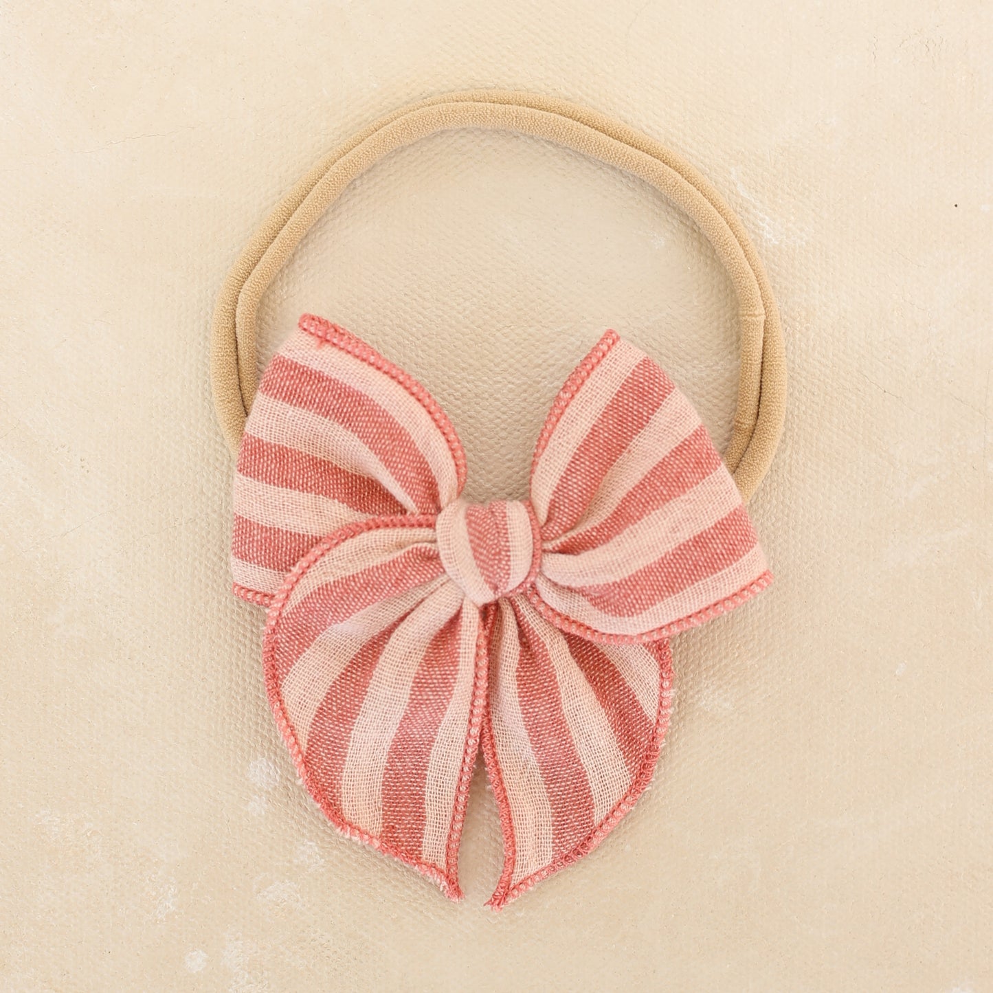 Mini Fleur Bow Headband // Clementine