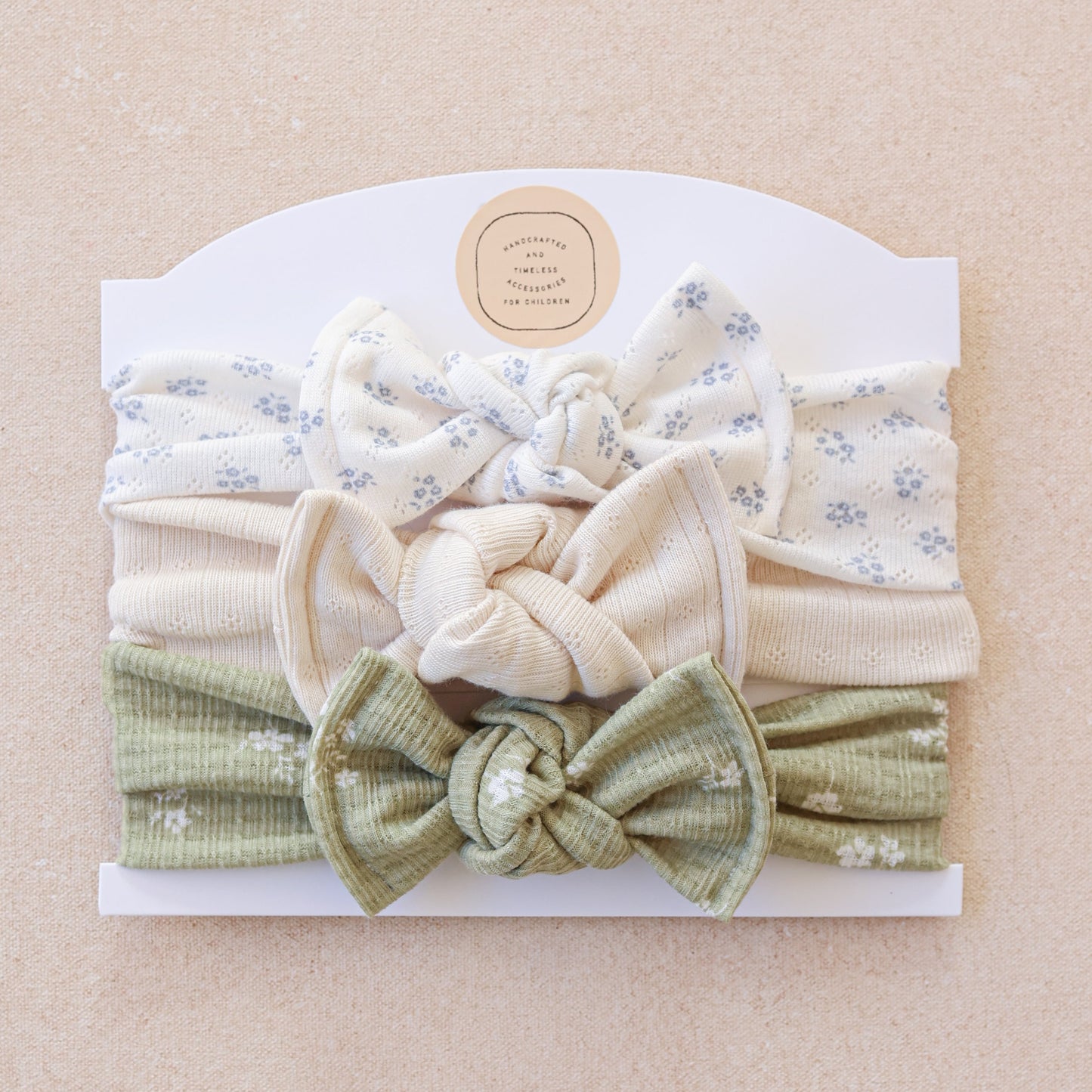 Baby Girl Headwrap Bow Bundle • Made to Remember • Handmade Hair Accessory