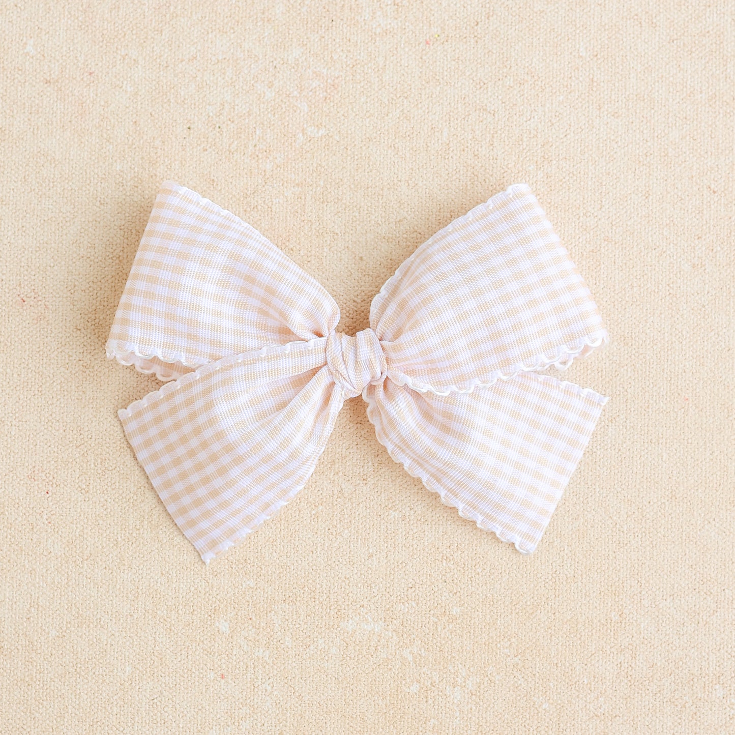 Oversized Classic Hair Bow • Whipped Cream (Small Batch Release)