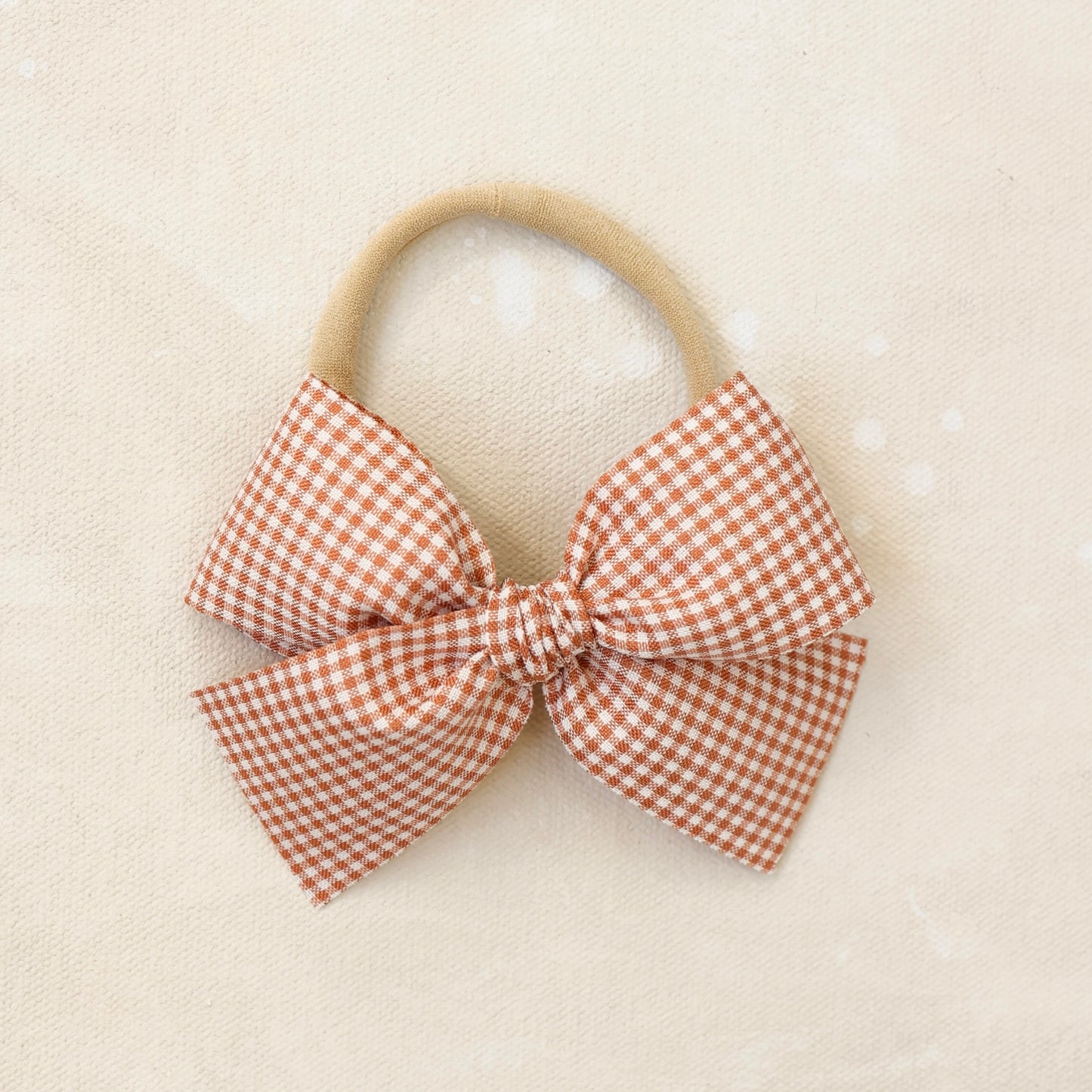 Oversized Classic Bow Headband // Pumpkin