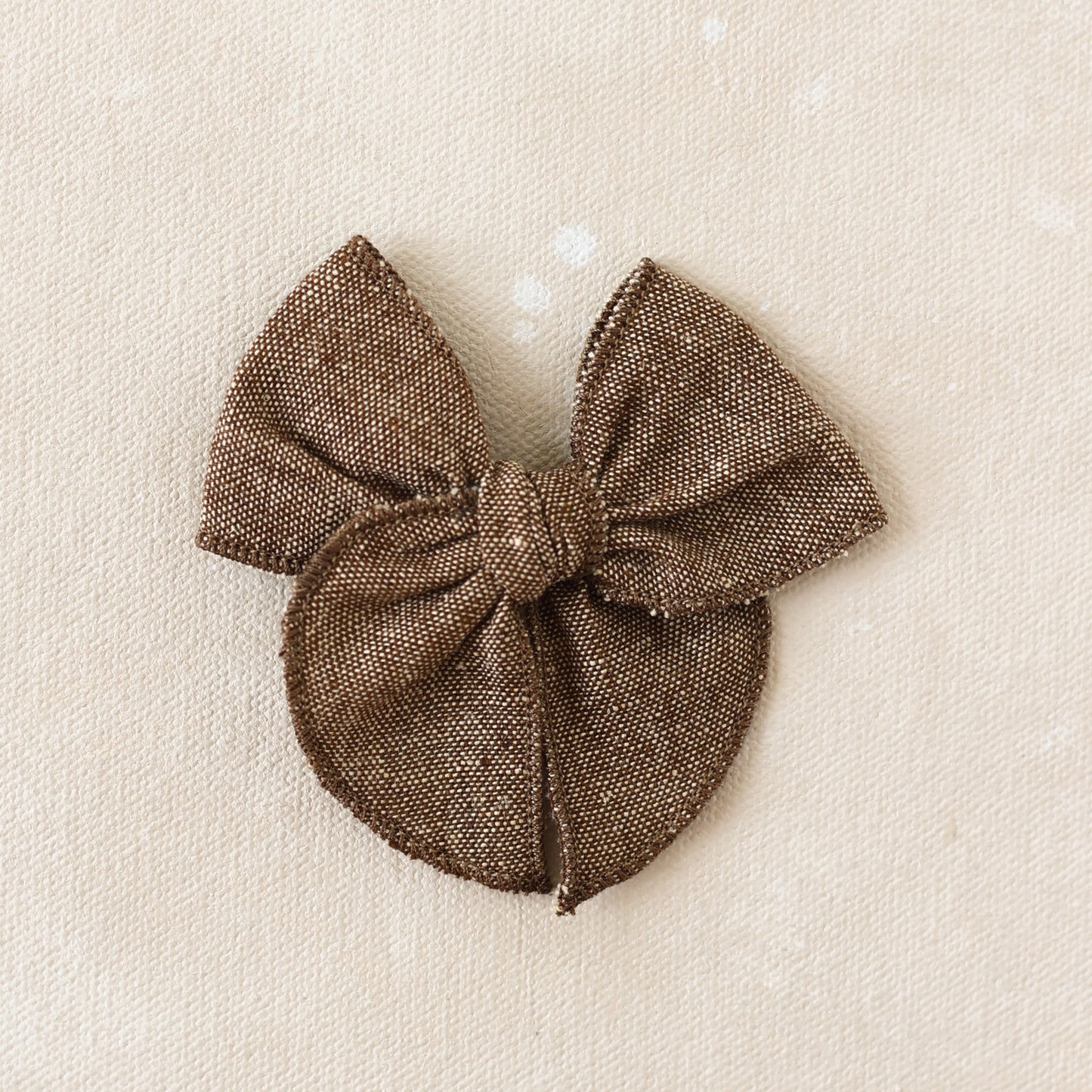 Mini Fleur Bow Clip // Maple