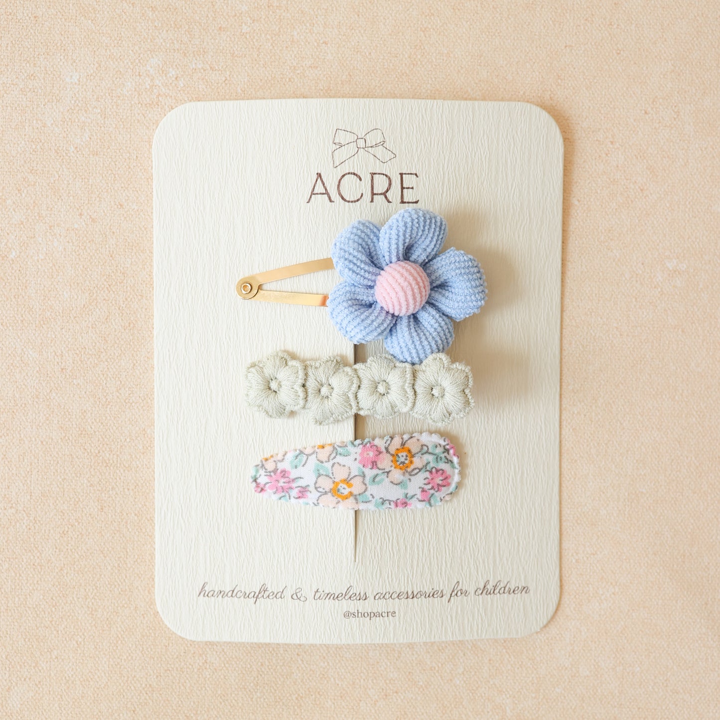 Snap Clip Set • Pressed Petal