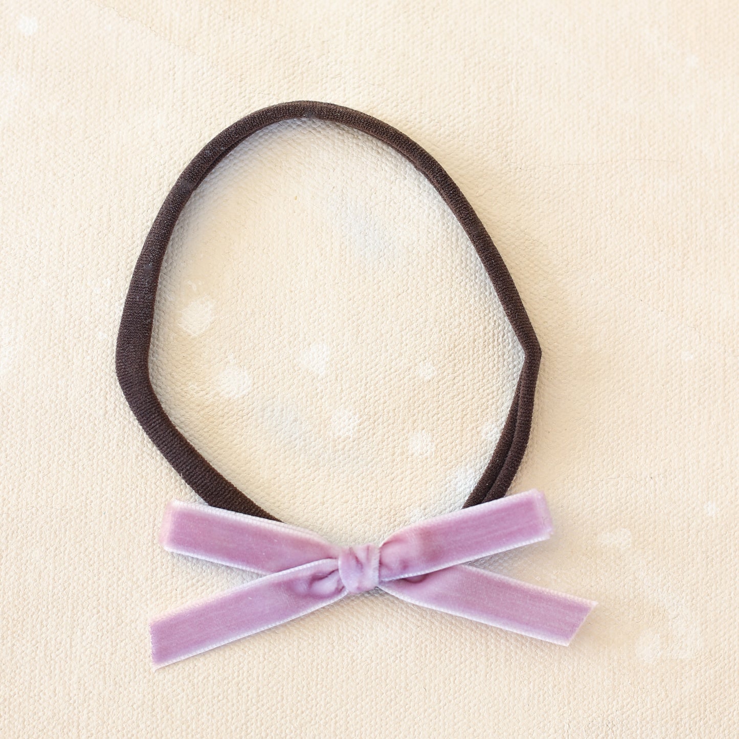 Velvet infant bow // Azalea