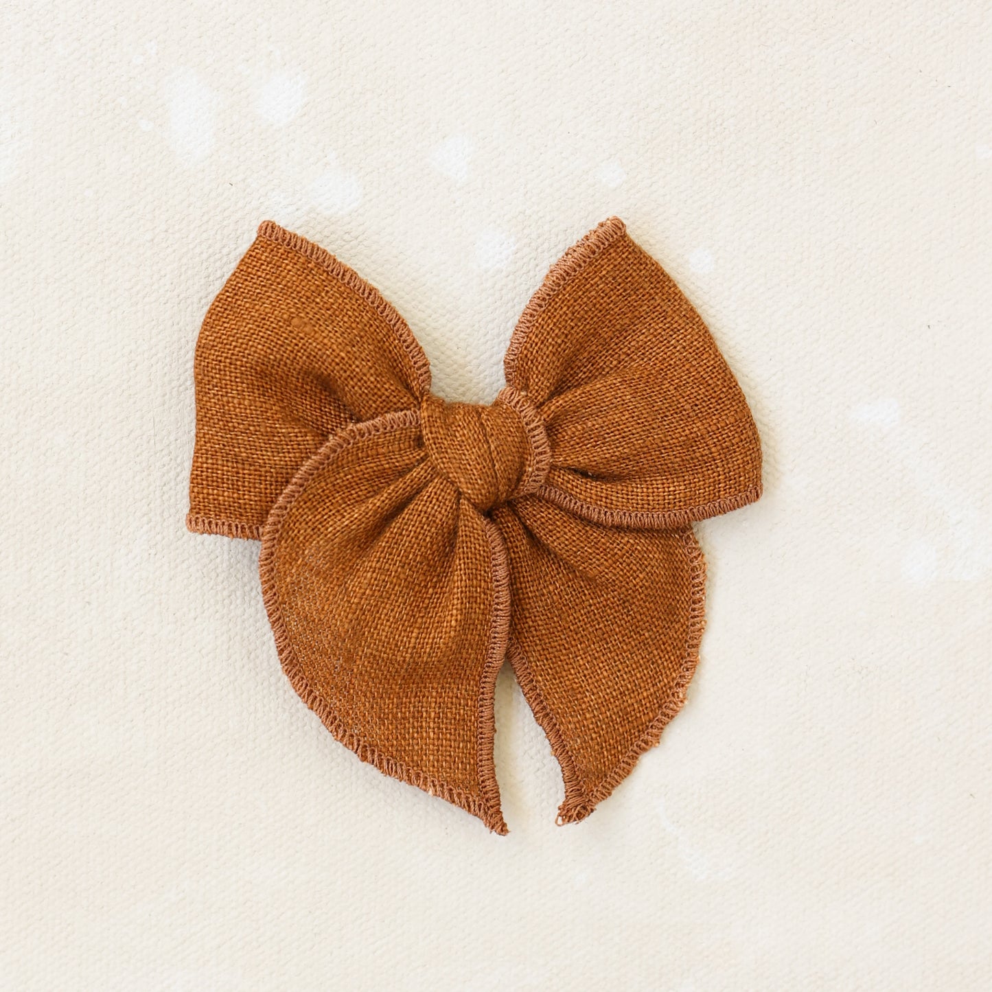 Mini Fleur Bow Clip // Cider