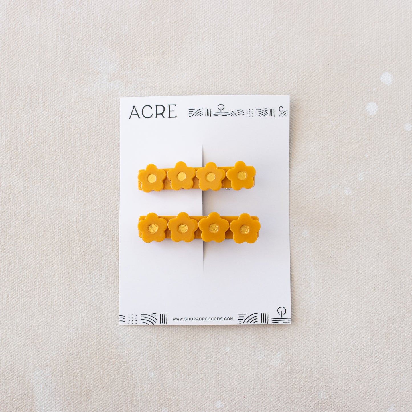 Flower Clip // Pumpkin