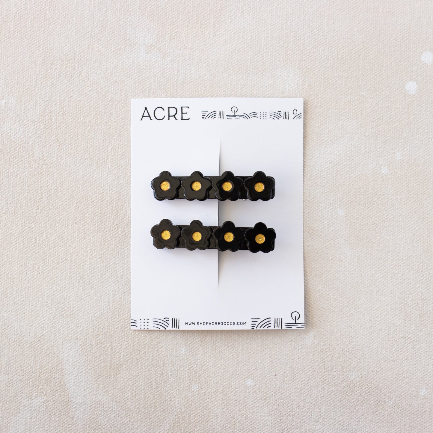 Flower Clip // Black Jack