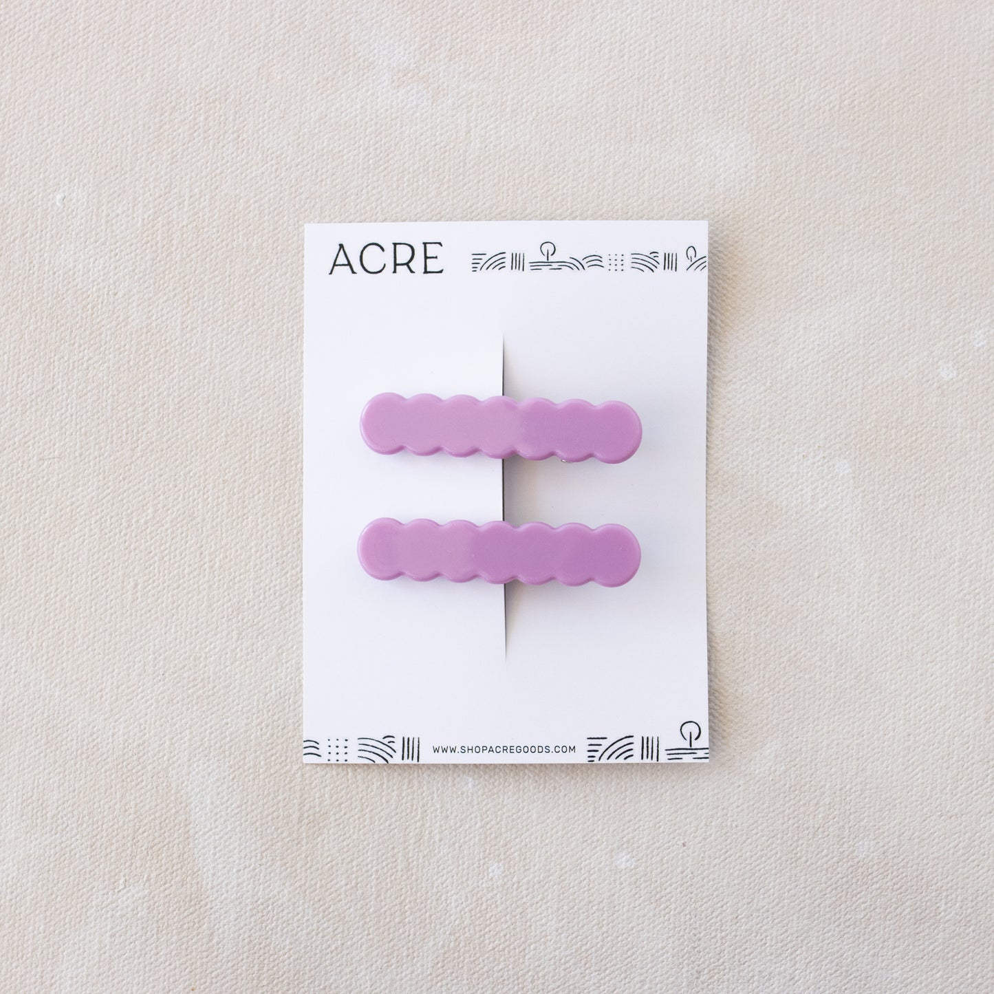 Scallop Clip // Violet