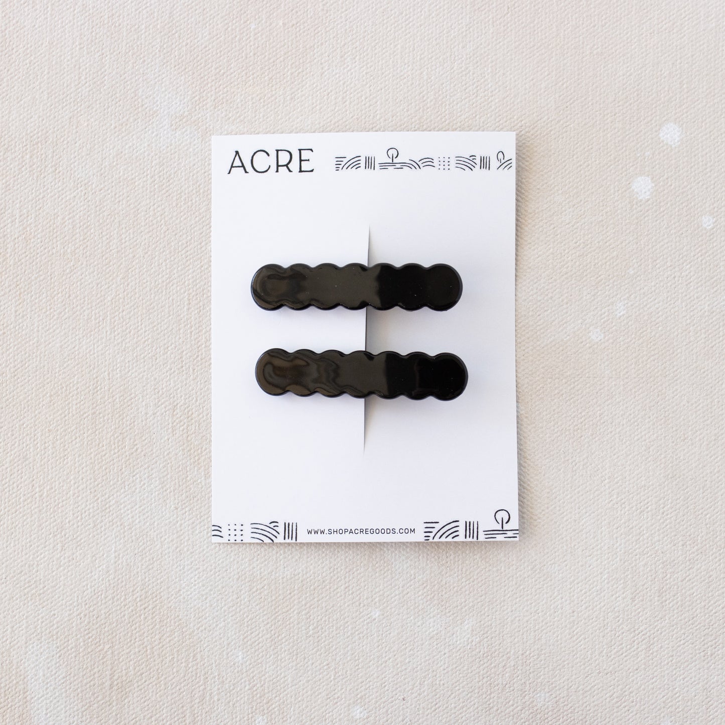 Scallop Clip // Black Jack