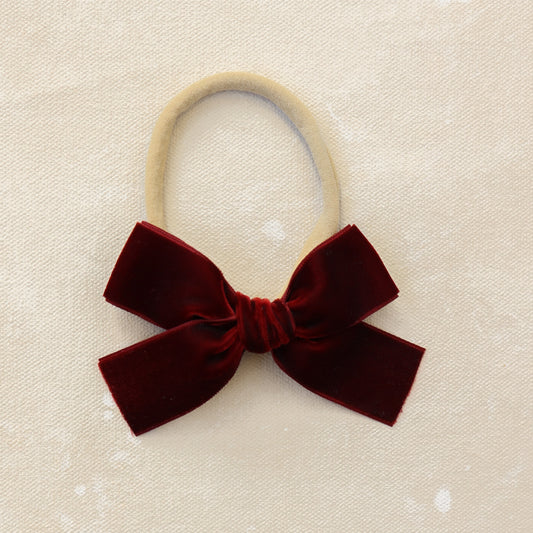 Petite Classic Bow Headband // Winterberry