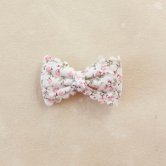 Floral Bitty Bow Clip // Elle