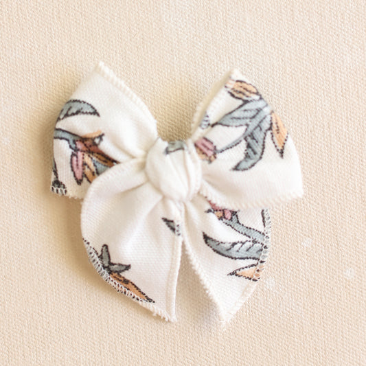 Mini Fleur Bow Clip // Rosie