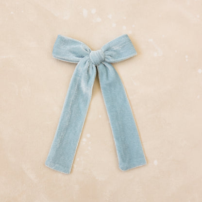 Petite Velvet Sunday Hair Bow • Blossom | Toddler + Girls Hair Bow Clip
