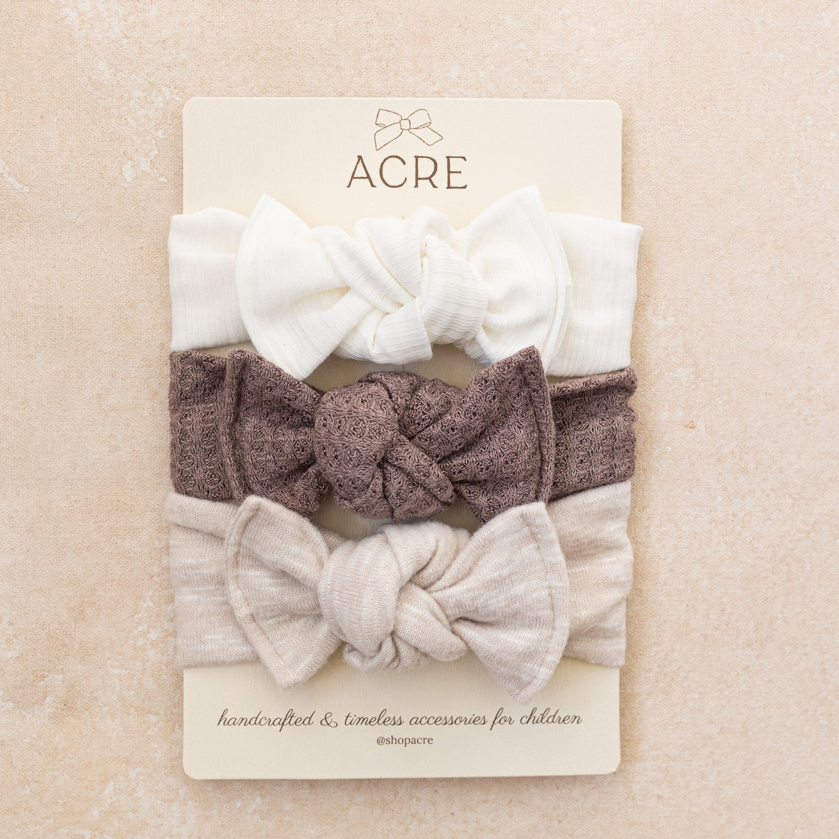 Baby Girl Headwrap Bow Bundle  • The Everyday • Handmade Hair Accessory