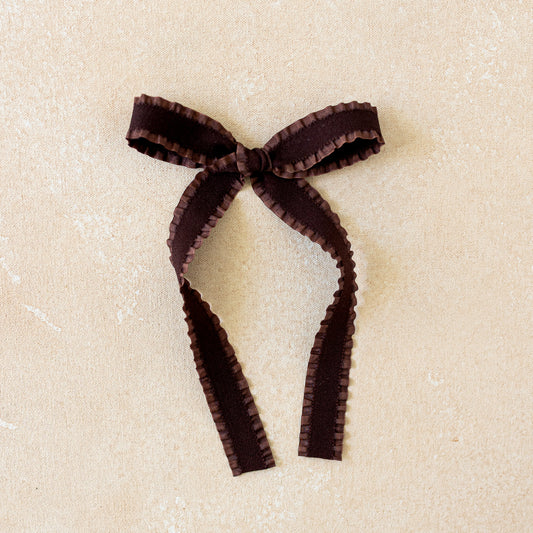 Petite Sunday Hair Bow • Cecily | Toddler + Girls Hair Bow Clip (Small Batch)