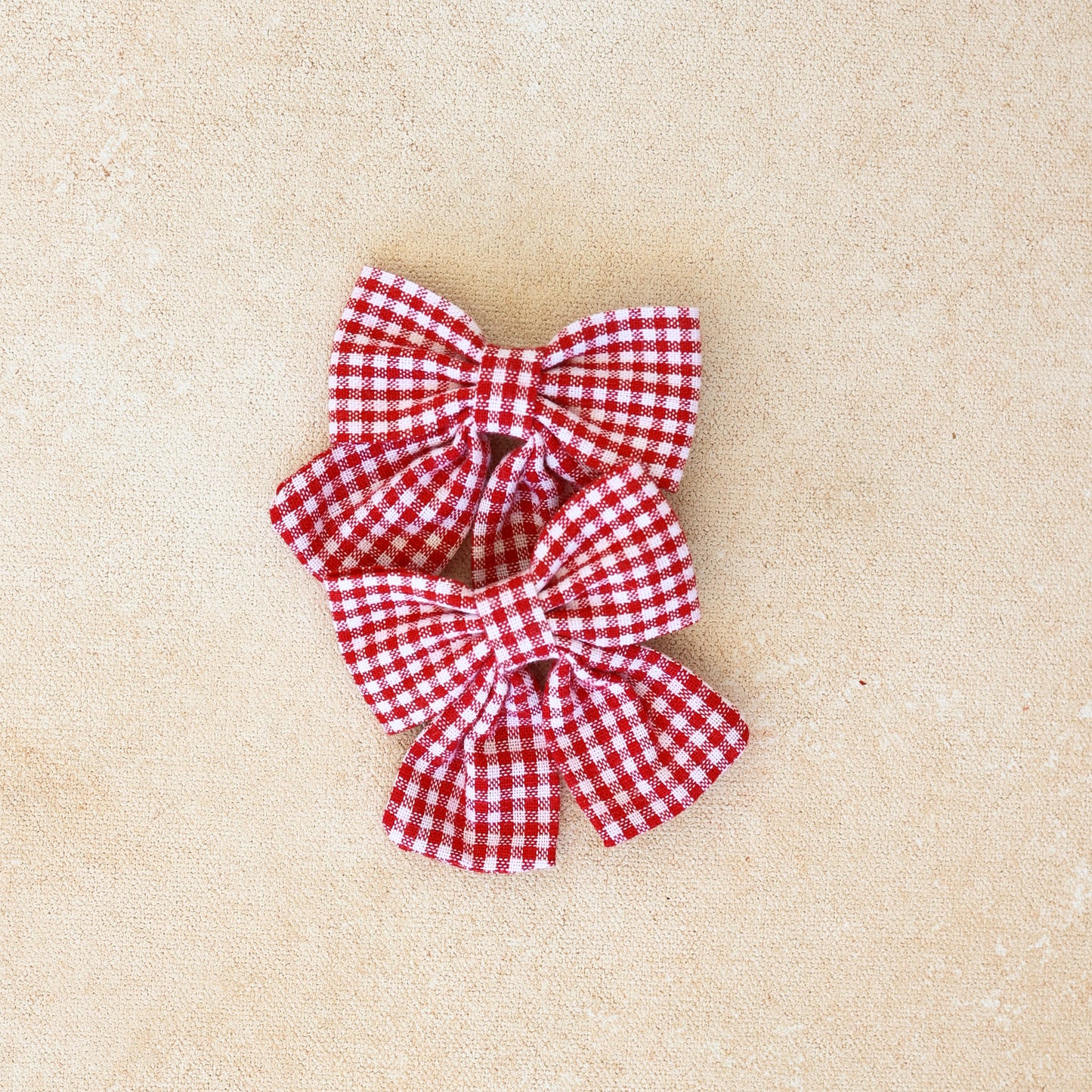 Gingham Bow Clip • Cherry Pie