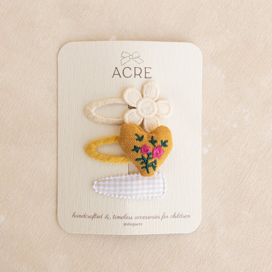 Snap Clip Set • Garden Summer