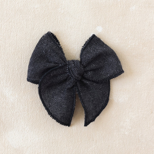 Mini Fleur Bow Clip // Moonbeam