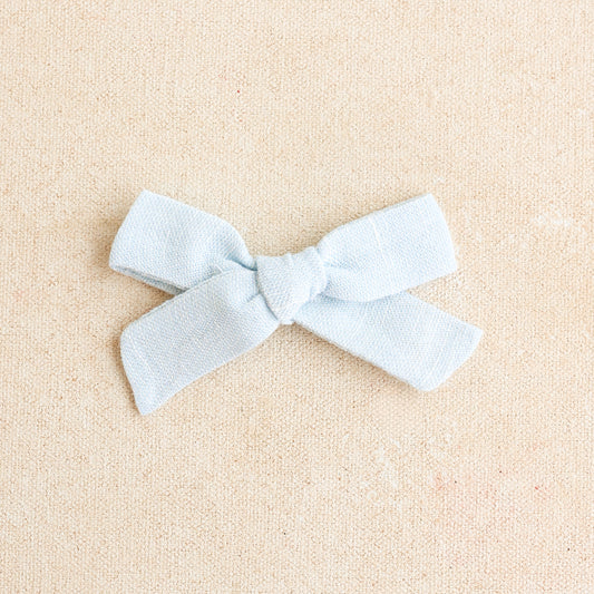 Scout Bow • Powder Blue | Baby + Toddler Hair Bow Clip or Headband