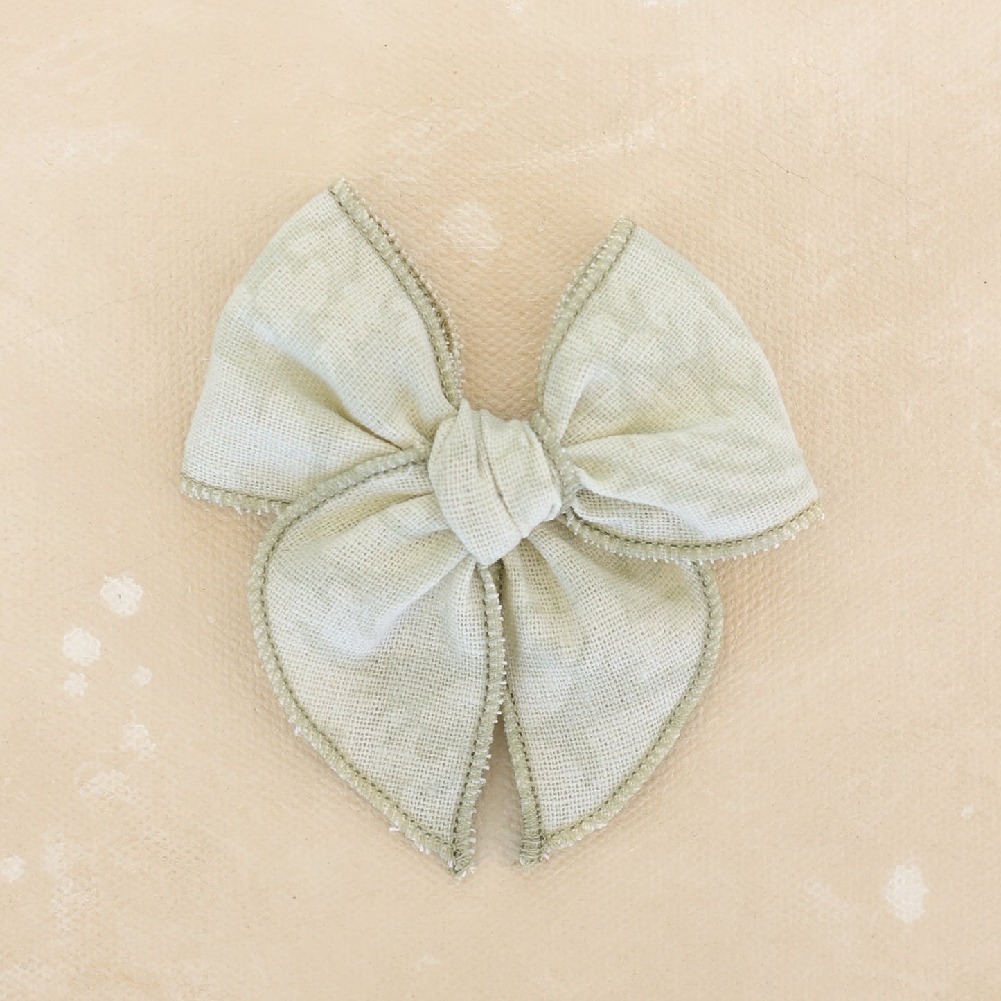 Mini Fleur Bow Clip // Opal