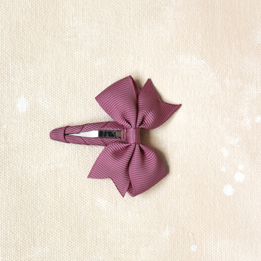 Grosgrain Bow Snap Clip // Elle