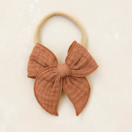 Mini Fleur Bow Headband // Brickyard