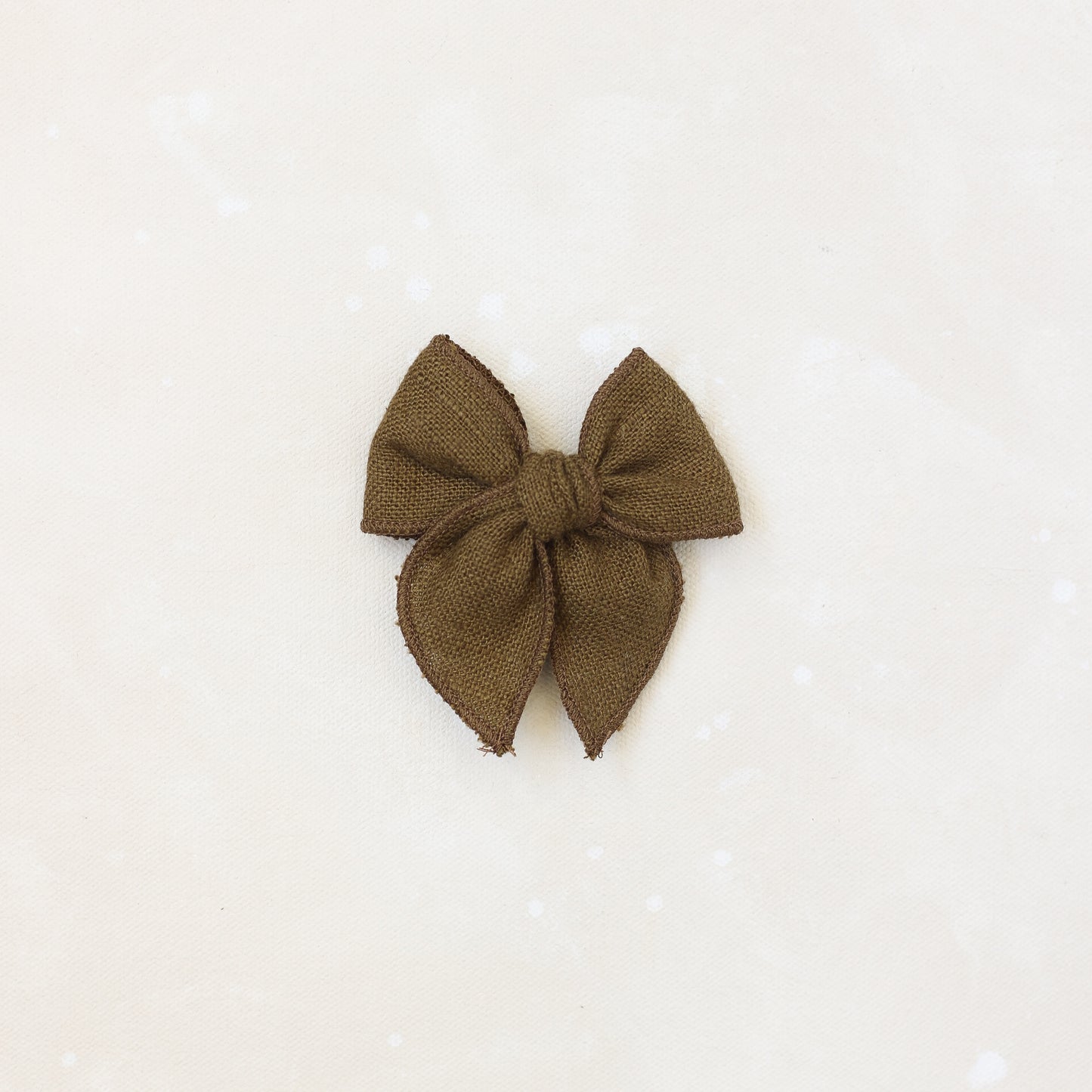 Mini Fleur Bow Clip/ Band // Moss