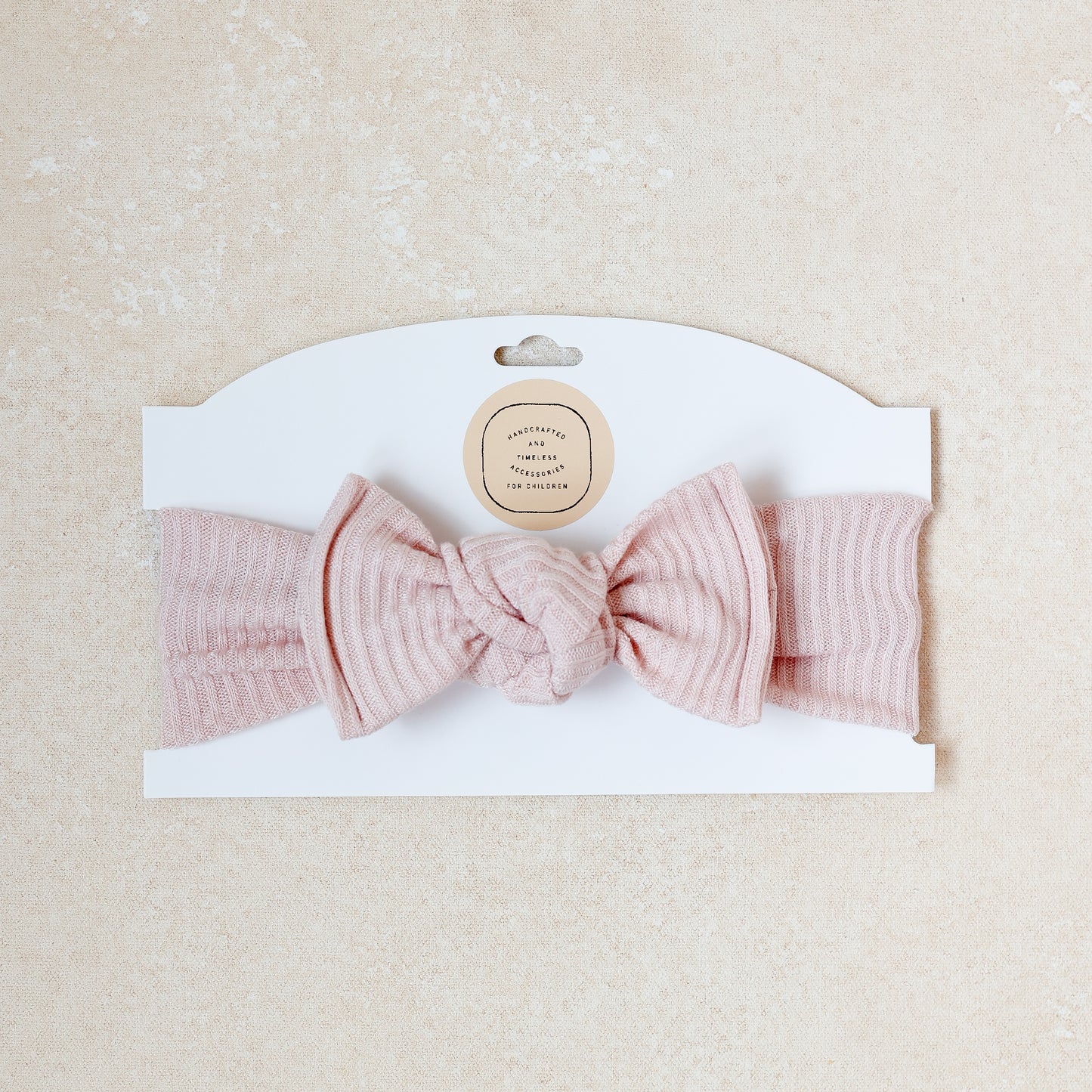 Baby Girl Headwrap Bow • Sweet Pea • Handmade Newborn Hair Accessory