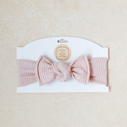 Baby Girl Headwrap Bow • Sweet Pea • Handmade Newborn Hair Accessory