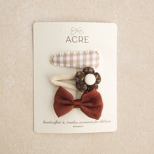 Snap Clip Set • Autumn Cottage