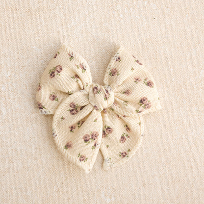 Mini Fleur Bow Clip or Band // Alice (Small Batch Release)