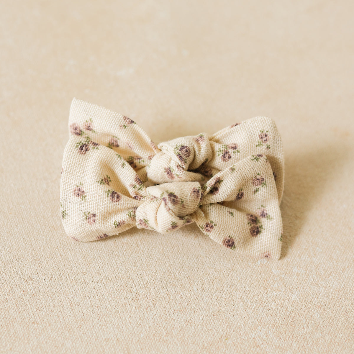 Petite Knot Bow Clip • Alice (Small Batch Release)