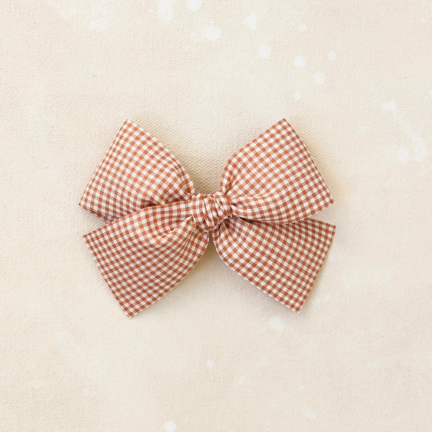 Oversized Classic Bow Clip // Pumpkin