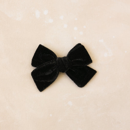 Petite Classic Bow Clip // Midnight