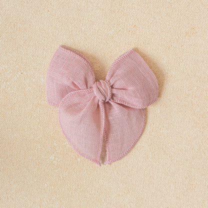 Mini Fleur Bow Clip or Band • Magnolia (Small Batch Release)