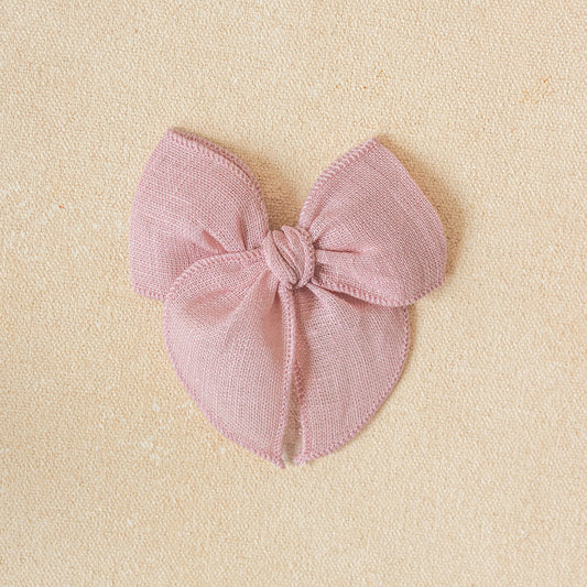 Mini Fleur Bow Clip or Band • Magnolia (Small Batch Release)