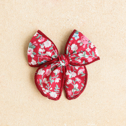 Mini Fleur Bow Clip or Band • Liberty Belle