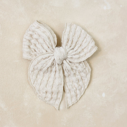 Fleur Bow Clip // Celeste