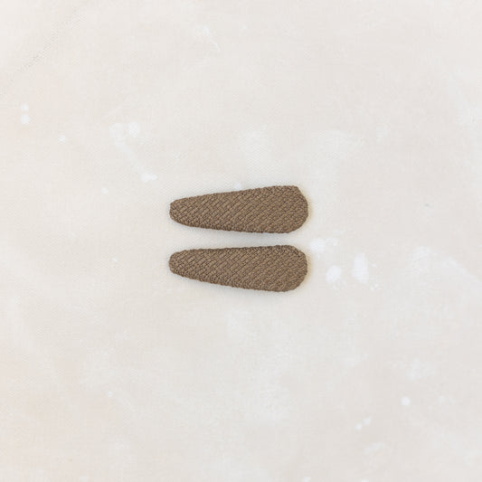 Snap Clips // Pecan