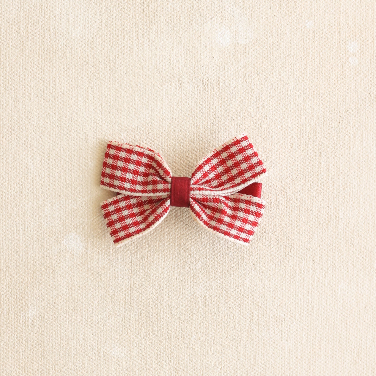 Gingham Bow Clip // Liberty